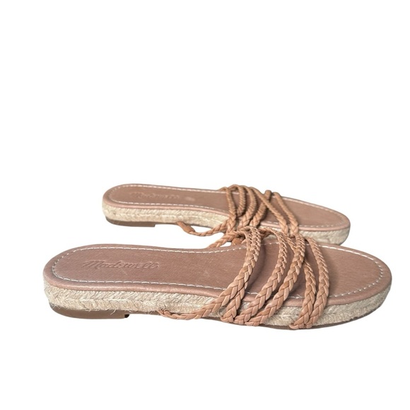 Madewell | The Kathryn Espadrille Leather Slide Sandal Size 7 NWOT - Picture 4 of 10